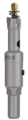 Vearter 12mm Coronas para Metal, Broca de Carburo Sierra Perforadora TCT Cortador para Metal Duro, Acero Inoxidable, Acero Dulce, Aleación de Aluminio, Cobre, Hierro, Plástico, Fibra de Vidrio