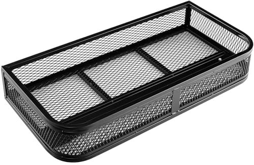 COSTWAY ATV-Frontladekorb, Frontgepäckkorb, Gepäckträgerkorb, ATV/UTV-Zubehör-Aufbewahrungskorb, ATV-Laderaumbox, 92 x 44 x 16,5 cm