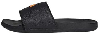 adidas Unisex ADILETTE COMFORT SLIDES, Core Black/Core Black/Crew Orange, 46 EU