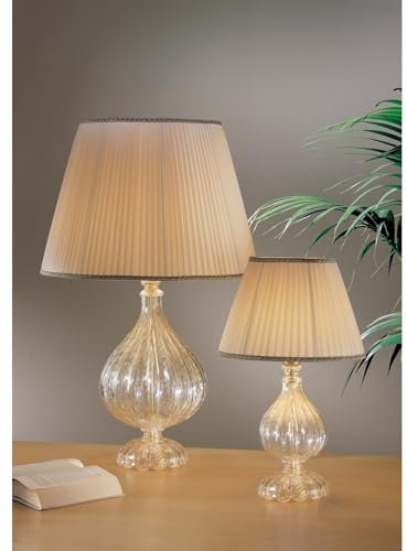 Lámpara de cristal de murano de cristal de cristal dorado con 1 luz DP277 para salón, dormitorio, sala de estar, dormitorio.