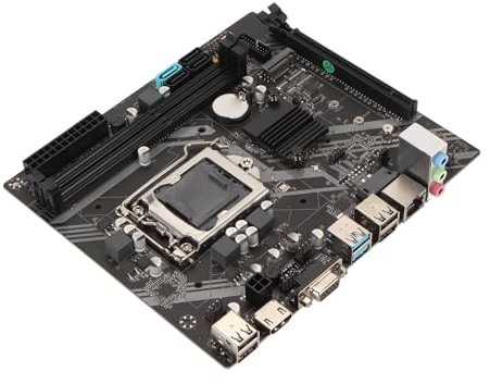 LGA 1151 Motherboard, DDR3 Motherboard with Dual Channel PCIe X16 SATA3.0 DDR3 4 USB2.0 2 USB3.0 3 Phase Power, Gaming Mainboard for Computer PC
