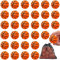 Cptoion Mini-Basketball-Stressbälle, 30 Stück Mini Basketball für Kinder, 4 cm Sportbälle Basketball-Stressbälle, Kleine Basketball Stress Bälle für Geburtstag Party Geschenk Füller Schule Belohnung