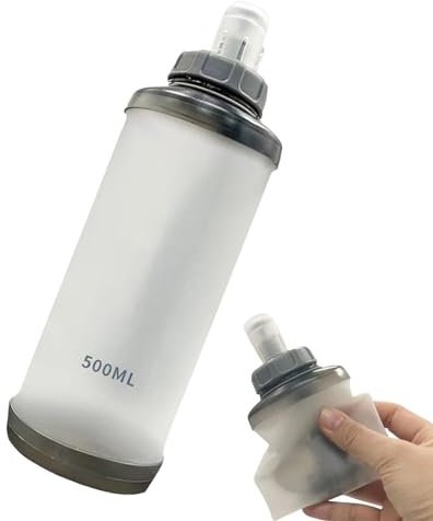 Bouteille d'eau souple | Bouteille pliable légère | Gourde pliable légère pour le ski, la randonnée, l'escalade