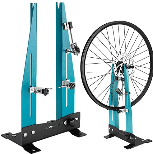 Fahrrad Zentrierständer Radausrichtungsständer Uni-versal Fahrrad Zentrierständer Mit Zubehörstab| Verstellbare Radbreite Radwartungs- & Korrekturständer Inkl. Nabenachse-Hilfsstab 47x 27x 19 Cm