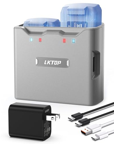 LKTOP Mini 4K Akku Ladehub, Mini 2/SE Schnellladegerät für DJI Mini4K/Mini2 Serie Drohne mit 30W USB-C Netzadapter, Laden von Doppelbatterien gleichzeitig, Lade-Entlademodus