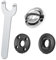 DEFIYEAR 4PCS Angle Grinder Accessory Set - Quick Release Nut, Pressure Plates & Wrench for Easy Installation, Compatible with Makita & Bosch Angle Grinders