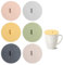 WeddHuis 6 Pièces Couvercles en Silicone Réutilisables Anti-Poussière pour Tasse Verres à Boire Café Mug Chope de Bière (10cm) (Multicolore)