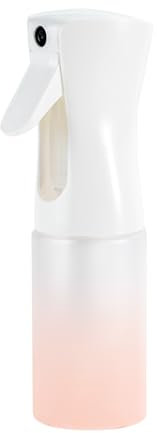 Uervoton Spray Bottles Continuous Ultra Fine Mist Empty Water Bottles Hairdresser Spray Bottles Salon Hairdresser Hair Tool Water Sprayer (200ML, Pink with White)