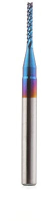 Wolfram-Vollhartmetall-Schaftfräser 0,8–3,175 mm, Kugelkopf, konisch, Schaftfräser, Fräser, CNC-Kegel, Holz, Metall, Fräser, Schleifen(1.0mm)