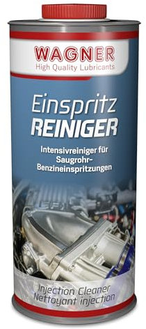 WAGNER Einspritzreiniger Benzin Motorreiniger Für 2-& 4-Takt - Old-, Youngtimer & Boote | Benzin Additiv Entfernt Ablagerungen in Einspritzdüsen, Brennraum&Ventilen |1 Liter Injektor Reiniger Benzin
