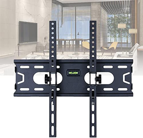 Tilt TV Wall Mount Bracket Low Profile for Most 26-55 Inch LED LCD OLED Plasma Flat Curved Screen TVs, Large Tilting Mount VESA 400x400mm Holds up to 99lbs