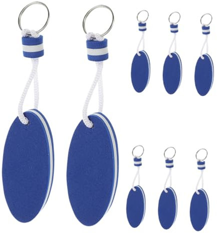 Abaodam 8stücke Schwimmender Schlüsselanhänger Für Boot Eva Ovaler Schlüssel Schwimmer Wassersport Schlüsselanhänger Kajak Kitesurfen Segeln
