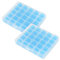 Generisch Nähmaschinen Spulen mit Spulenbox Spulen Nähmaschine Nähwelt Flachspulen für Pfaff Nähmaschinen in praktischer Box, 25 Stück blau (2 Set)