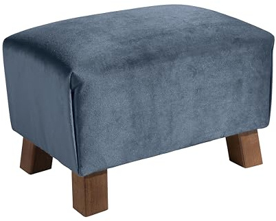 Max Winzer Footstool Hocker Kinderhocker Samtvelours (Petrol)