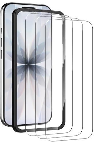 WFTE 3 Pack for iPhone 17 Screen Protector, Easy Install Kit with Alignment Frame,9H Hardness,Anti-Scratch,HD Clear,Dust-Free Premium Tempered Glass for iPhone 17 6.3,Case Friendly 2025