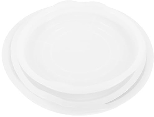 Uonlytech 3 Stück Teiliges Schüsselset mit Kunststoff abdeckhauben Anti spritzschutz Deckel für Küchenrührschüsseln Bpa freie Frischhalteabdeckung Vielseitig Einsetzbar Sicher und Langlebig