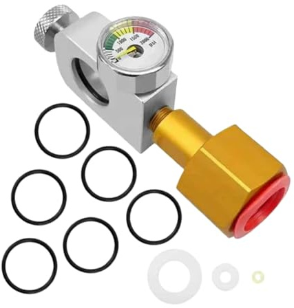 Adaptateur de gonflage pour bouteille de soda avec manomètre, valve de gonflage CO2 pour gazéification et fabrication de boissons