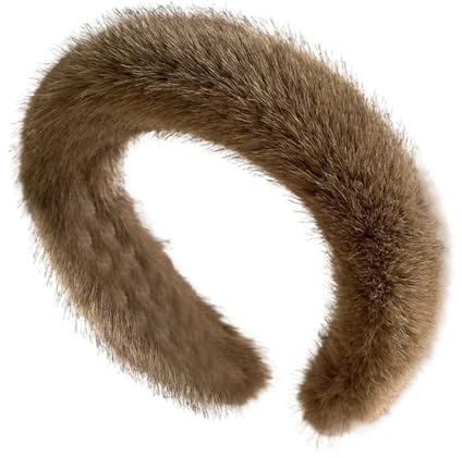 Bandeaux Doux En Fausse Fourrure, Bandeau En Fausse Fourrure, Bandeau D'hiver En Vison Artificiel, Bandeaus Tendance, Large Bord, Bandeaux Tendance Pour Lavage Du Visage Et Maquillage Pour Femmes