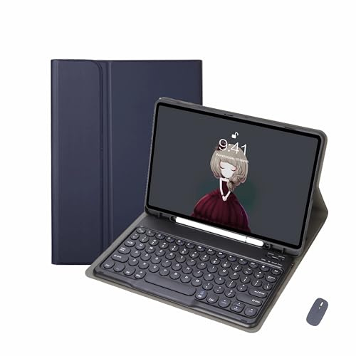 Keyboard Case for Samsung Galaxy Tab S9 Ultra 14.6 2023 X910/X916B - Detachable Wireless Bluetooth Keyboard Slim Folio Smart Cover with S Pen Holder for Galaxy Tab S9U 14.6,Purple (Dark blue )