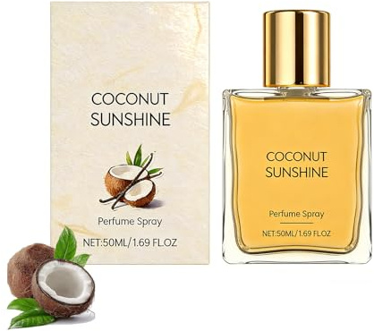 Vanille Coconut Parfüm,50ml, Langanhaltendes Vanille Parfüm für Haare & Körper, Reisegröße Bodyspray, Erfrischendes Körperspray für Frauen, Underlines Your Charm, Vanille Duftspray für Unterwegs (1)