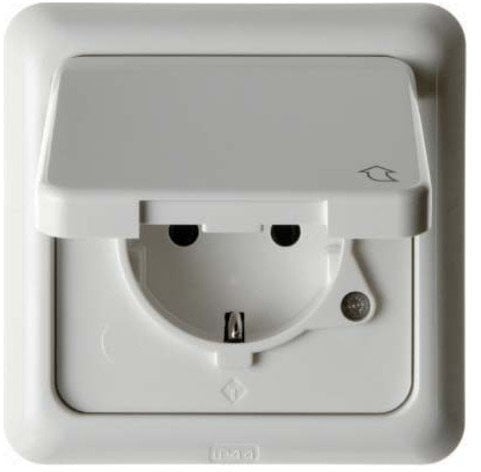 Hager Berker pws 471809 mit Steckklemmen WG-UP IP44 Steckdose 4011334229230