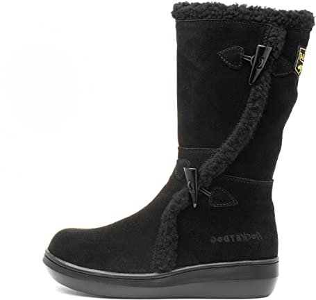 Rocket Dog Women's Slope Long Boots, Black Suede, 8 UK