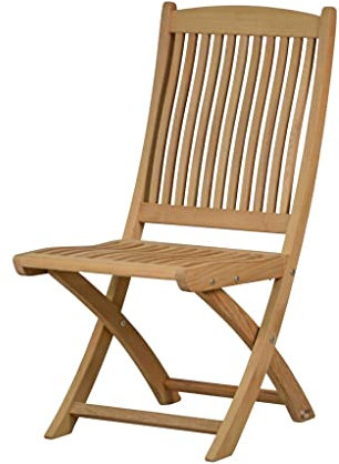 Kai Wiechmann Klappstuhl Holz Teak Balkonstuhl Gartenstuhl klappbar Premium wetterfest