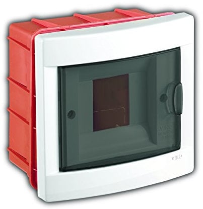 Verteilerschrank C125VK-90918004, weiß, rot, 04 module