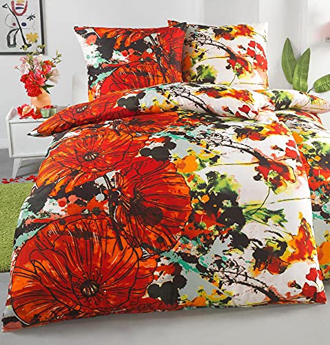 DreamHome 4 teilige Bettwäsche Mikrofaser AllSeason Bettbezug für Bettdecke, Steppdecken 135x200 und Kissen 80x80 Große Auswahl an Farben, Kissenbezug, Design - Motiv:Design 3