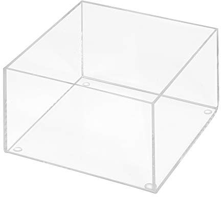 Aufbewahrungsbox aus Acrylglas 150x150mm, 100mm Hoch, transparent/durchsichtig/Kunststoff/Quadratisch/Sammelbox/ohne Deckel - Zeigis®
