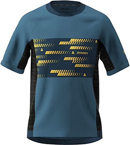 Zimtstern TechZonez Kurzarmshirt Herren blau Größe M 2021 Radtrikot kurzärmlig