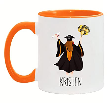 Taza de graduación personalizada para niña, graduación para niña, graduación de último año 2022, taza de graduación personalizada, graduación de maestría para ella, hija, amiga, hermana, esposa,