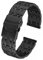 FIREFOX Ersatz- Uhrenarmband extra lang Überlänge Edelstahl voll massiv schwarz Breite 22mm MB-04-C22 Quick Change Release