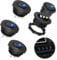 Linkstyle 4Pcs Kippschalter 12V, 3 Pin Rund EIN/AUS Schalter mit LED Licht, 20A Selbsthemmung Wippschalter für Auto Boot Yacht RV