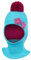 Smarilla Mädchen Wintermütze Schalmütze Schlauchmütze Strickmütze, Farbe: Türkis-Fuchsia