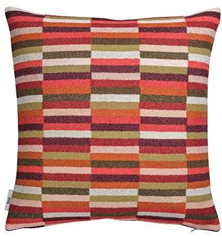 RØROS TWEED - Ida - Kissen aus norwegischer Lammwolle - Design von Anderssen & Voll - Kissenmaße: 50 x 50 cm (50 x 50 cm, 106001 - Red Shades)