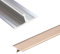 LIYI929GP 15 20 33 40mm Wide T Molding Floor Transition Strip, Metal Transition Door Strip Aluminum Doorway Edge Trim, Long 35.4inch Door/Tile/Carpet To Tile Transition Strip, Flat Divider Strip