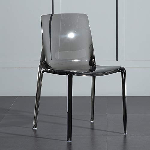 KUMIAO Transparenter Stuhl – schlanker und eleganter Esszimmerstuhl aus Acryl für Wohnzimmer, Make-up und mehr – kreatives Kristalldesign, Haushaltsmöbel
