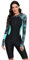 Beachkini Einteiliger Damen-Badeanzug mit Langarm Ärmeln,Badeanzug,Badeanzug mit Front-Reißverschluss,Surfbekleidung,Tauchanzug,84 Grün,L