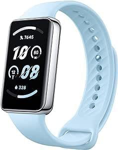 HONOR Band 9 Montre Connectée Femme Homme, 1.57 Smartwatch, 96+ Modes Sportifs Podometre, Fréquence Cardiaque SpO2, Étanche 5ATM, 14 Jours d'autonomie, Fitness pour Android iOS, Bleu