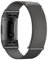 LXURY Magnetische Edelstahl Armbänder für Fitbit Charge 3/ Charge 4 Armband, mit Dual Magnet Einstellbar Metall Mesh Ersatzarmband Kompatibel mit Fitbit Charge 3/ Charge 4 Uhrenarmband (Schwarz)