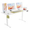 ERGOMAKER Höhenverstellbarer Schreibtisch 160x70cm,Schreibtisch Höhenverstellbar Elektrisch mit Memory-Funktion,Ergonomischer Tisch Höhenverstellbar,Weiße
