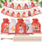 24 Stück wiederverwendbare Stoff-Adventskalendertaschen zum Selbstbefüllen mit 1-24 nummerierten Holzanhängern – DIY befüllbare Weihnachts-Countdown-Säckchen