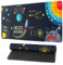 GmeDhc Schreibtischunterlage Kinder, Sonnensystem Universum Schreibunterlage Kinder Abwischbar, Schreibtischunterlage aus Gummi, 30 * 70cm für Junge Mädchen