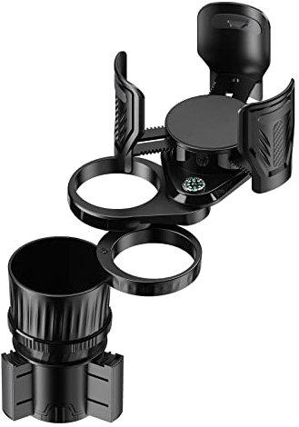 LJLBFB Porte Gobelet Voiture pour BMW E36 E46 E90 F30 G20 E92 GT Convertible, Adaptateur Porte gobelet, 2 en 1 & 4 en 1 Multifonction, Rotation 360°, ABS Résistant - Supports 6,5 à 10 cm,B