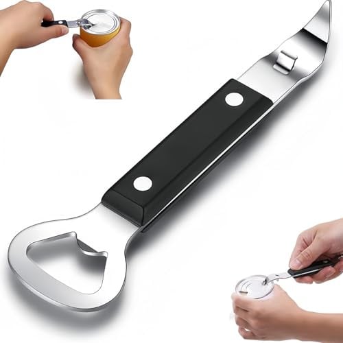 1 Pcs Dual-Ended Wall Mounted Bottle Opener Can Punch Bottle Opener, Manual Stainless Steel Can Opener Ultimate Bar Accessory for Beer Lovers!