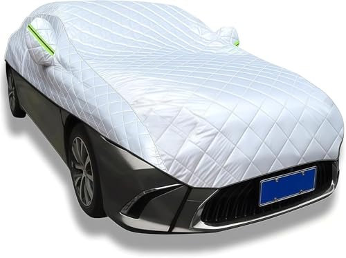 Autoabdeckung für Volkswagen Polo 4 9N 2001-2005, Allwetterschutz-Halbgarage, wasserdicht sonnenbeständig wärmeisolierend Regen- Schnee- und hagelfest, mit winddichtem Seil