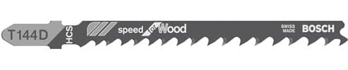 Bosch Professional 100 x Lame per seghetto alternativo T 144 D Speed for Wood (per Legno tenero, straight cut, accessorio Seghetto alternativo)