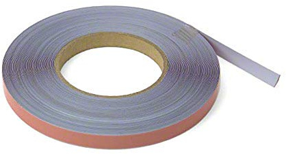FIRST4MAGNETS SteelFlex® Gloss White & Premium Self Adhesive Steel Tape for Creating a Surface Magnets Will Stick to - 12.5mm Wide - 30m Length