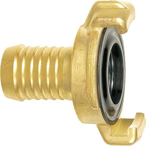 Geka 80101SB Schlauchstück 1/2 Zoll 13 mm aus Messing, Gold, 18 x 8 x 13 cm